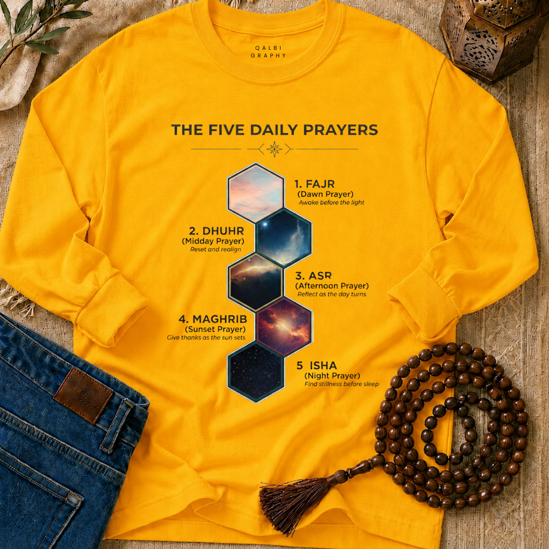 5 Daily Prayers - T-Shirt LS
