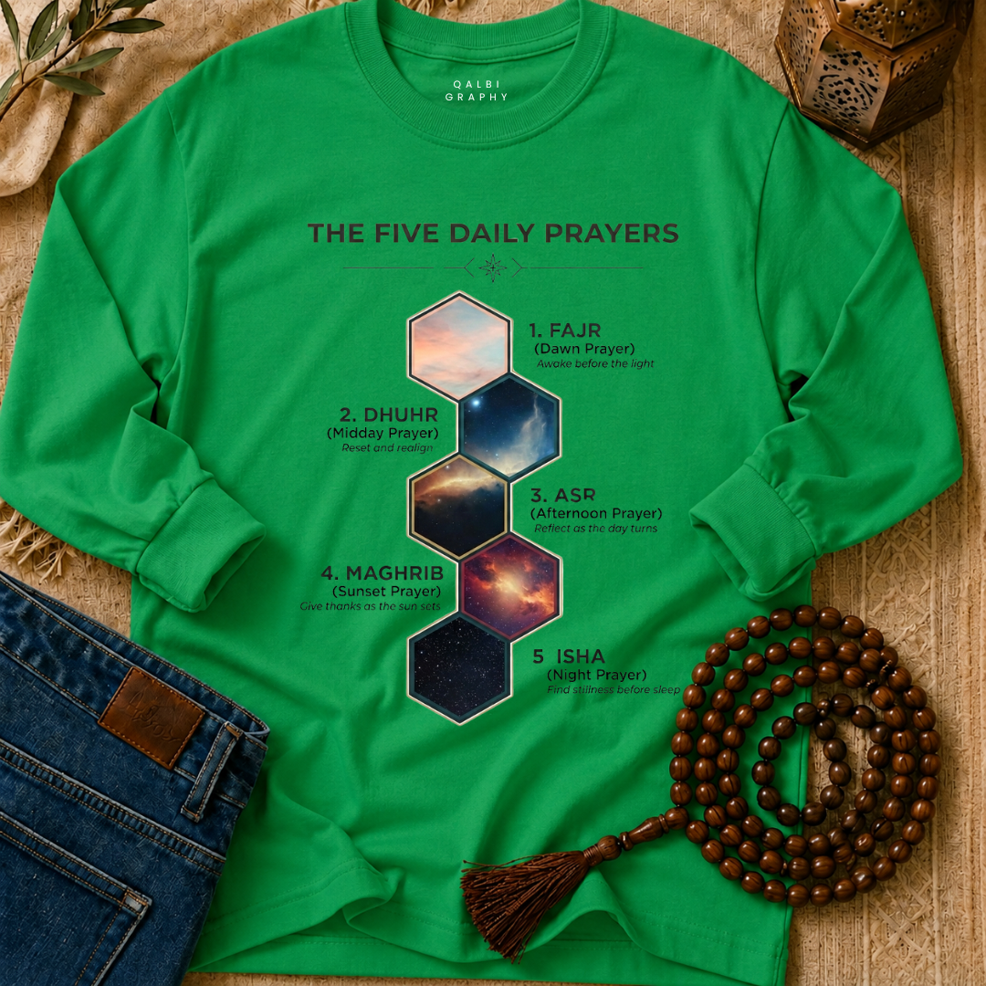 5 Daily Prayers - T-Shirt LS