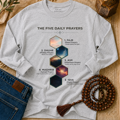 5 Daily Prayers - T-Shirt LS