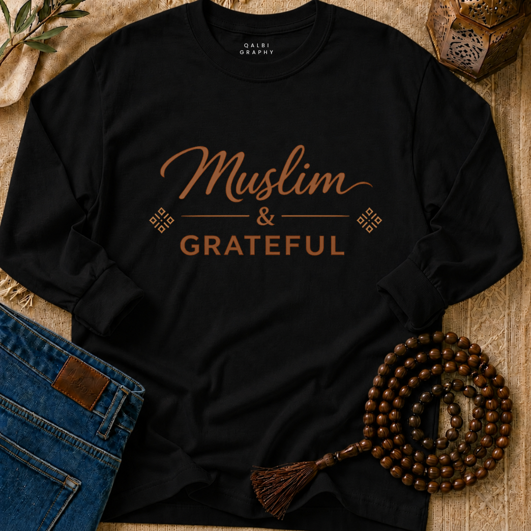 Muslim & Grateful - T-Shirt AD-LS