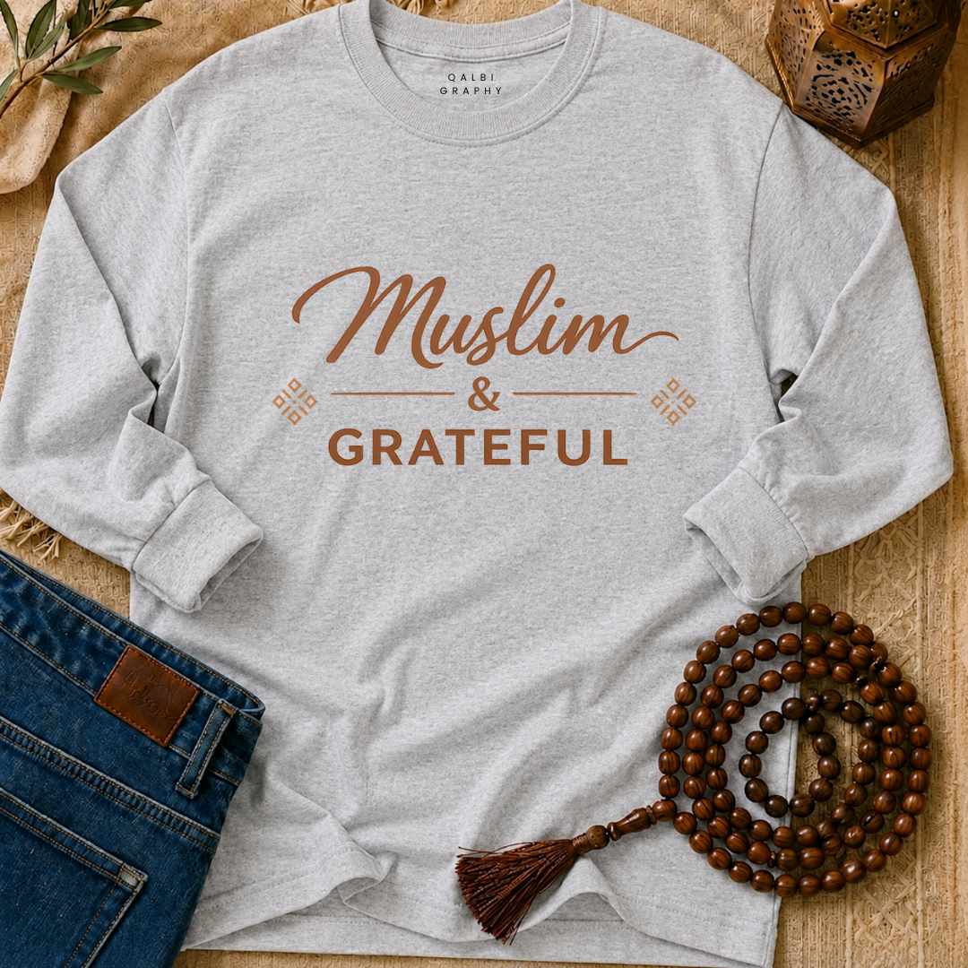 Muslim & Grateful - T-Shirt AD-LS