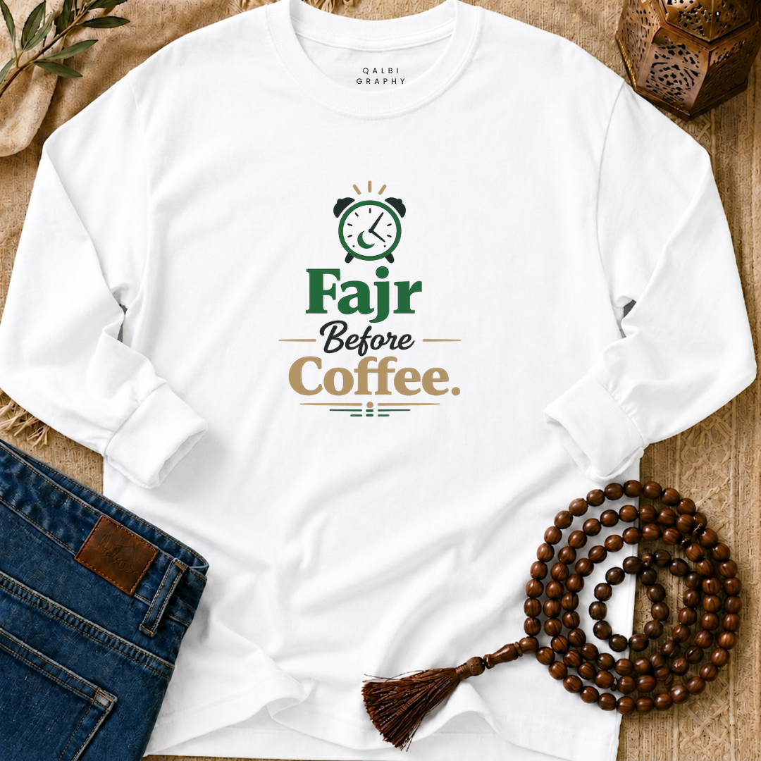 Fajr Before Coffee - T-Shirt AD-LS