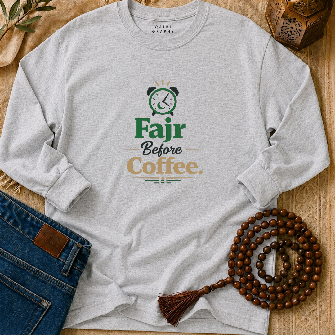 Fajr Before Coffee - T-Shirt AD-LS