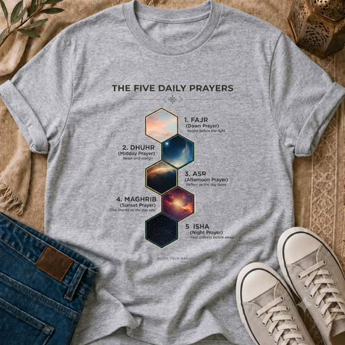 5 Daily Prayers - T-Shirt